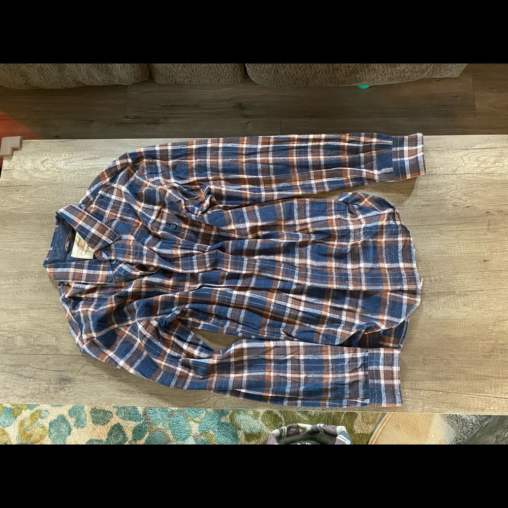 Brown Plaid, Thin Material, Weatherproof Brand. - image 1